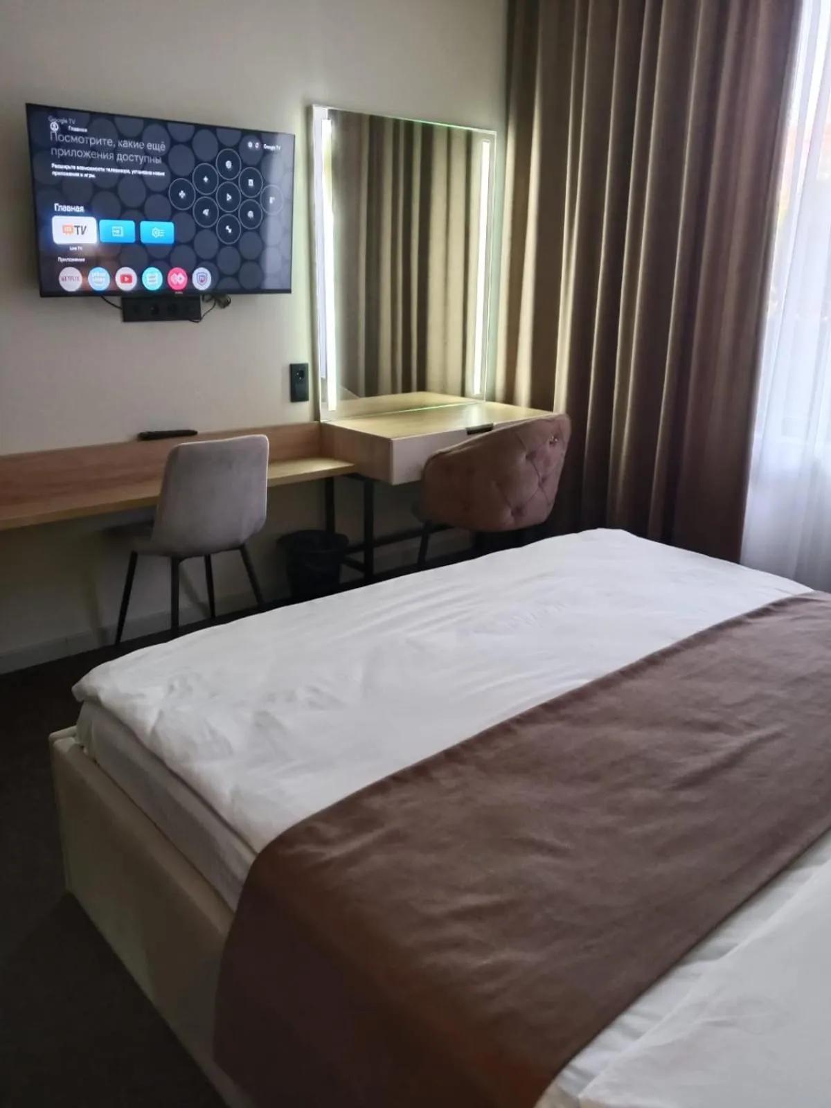 Bed in Caspian Marine Hotel