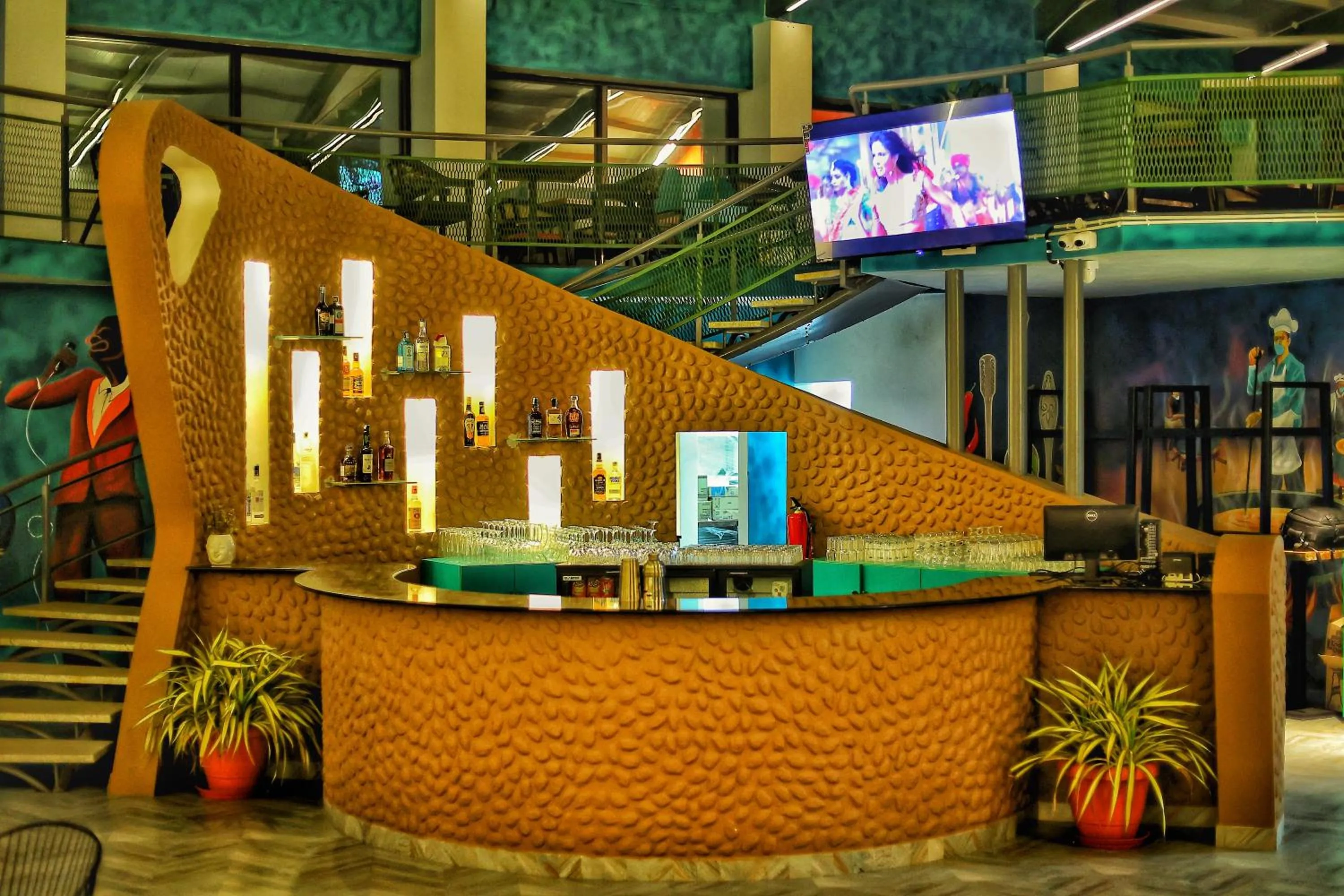 Lounge or bar in Hotel Aaryan Comforts - Peenya