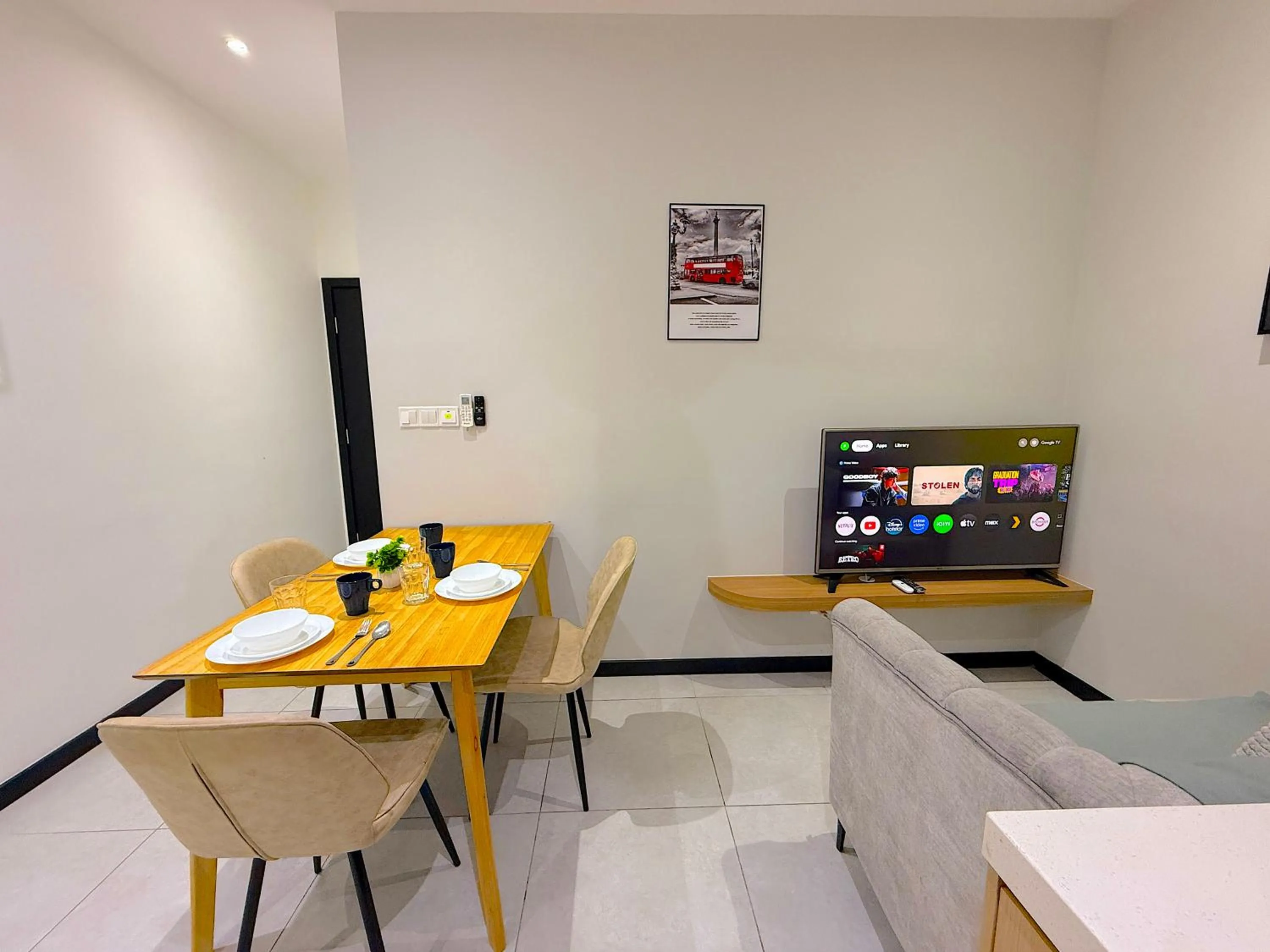 Seating area in Neu Suites By Serenity Homes Near Gleneagles, KLCC & LRT