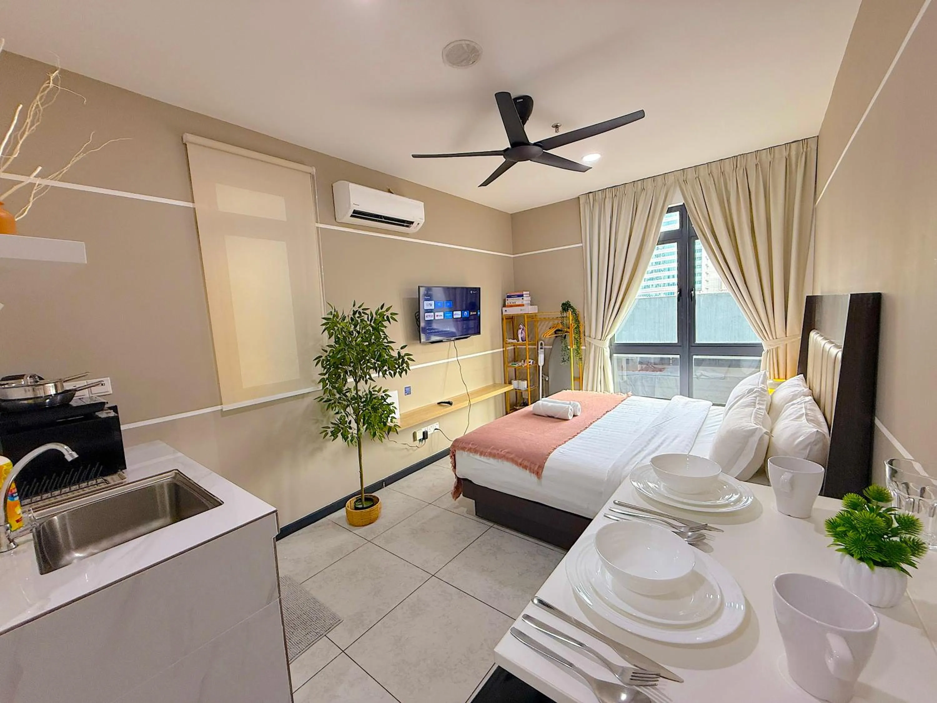 Photo of the whole room, Bed in Neu Suites By Serenity Homes Near Gleneagles, KLCC & LRT
