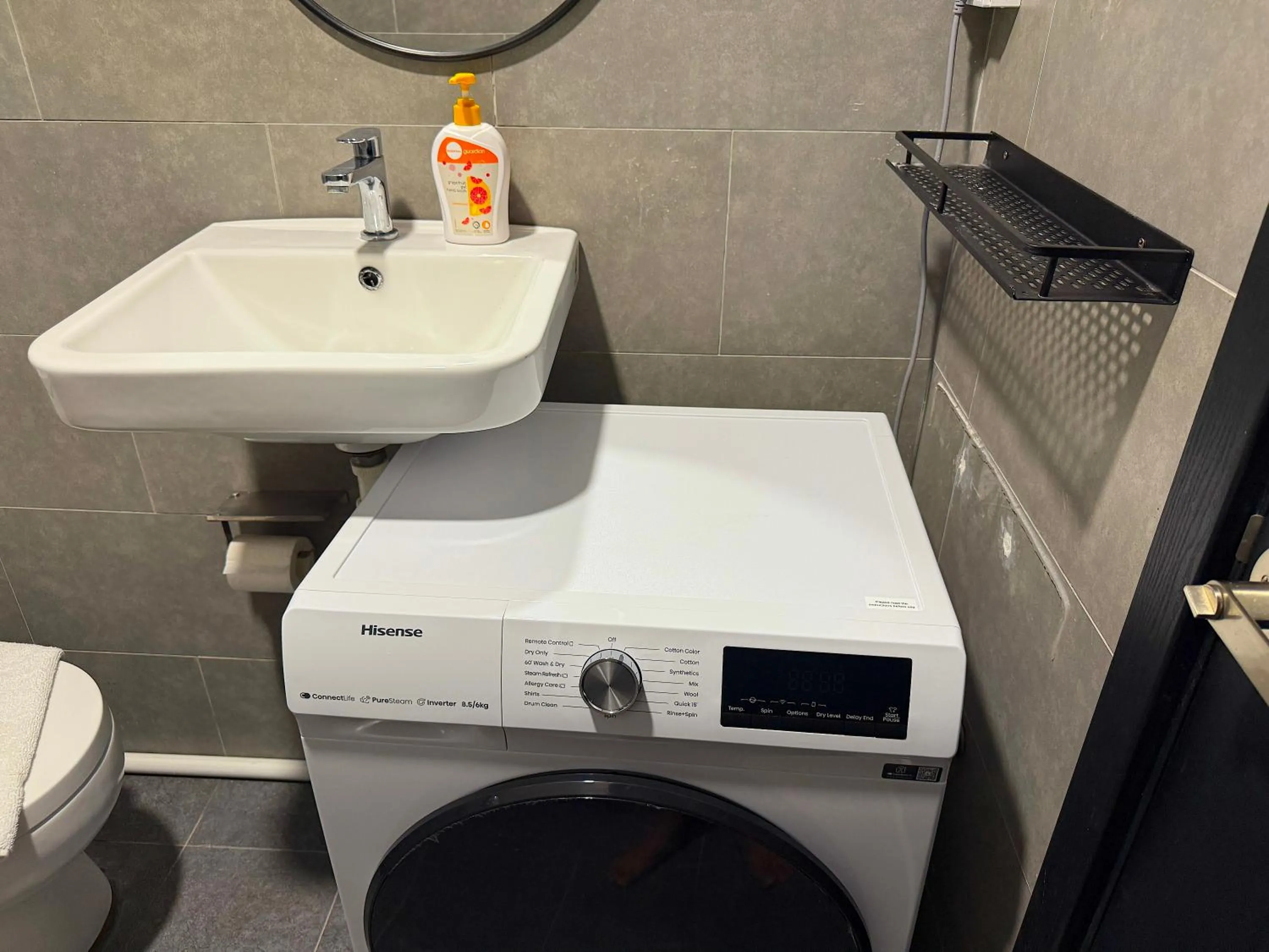 washing machine in Neu Suites By Serenity Homes Near Gleneagles, KLCC & LRT