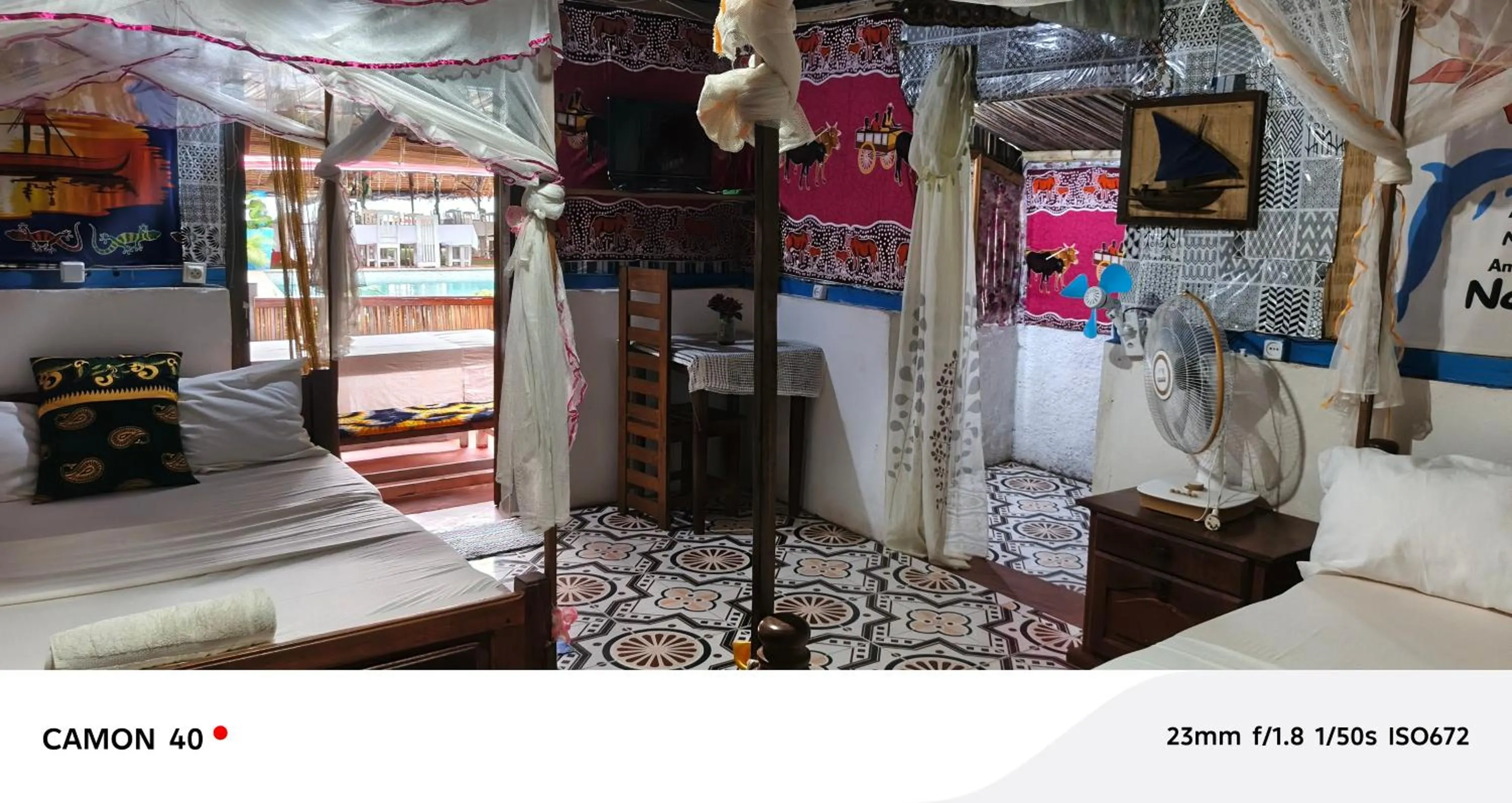 Family Room with Sea View in Piscine bimoko