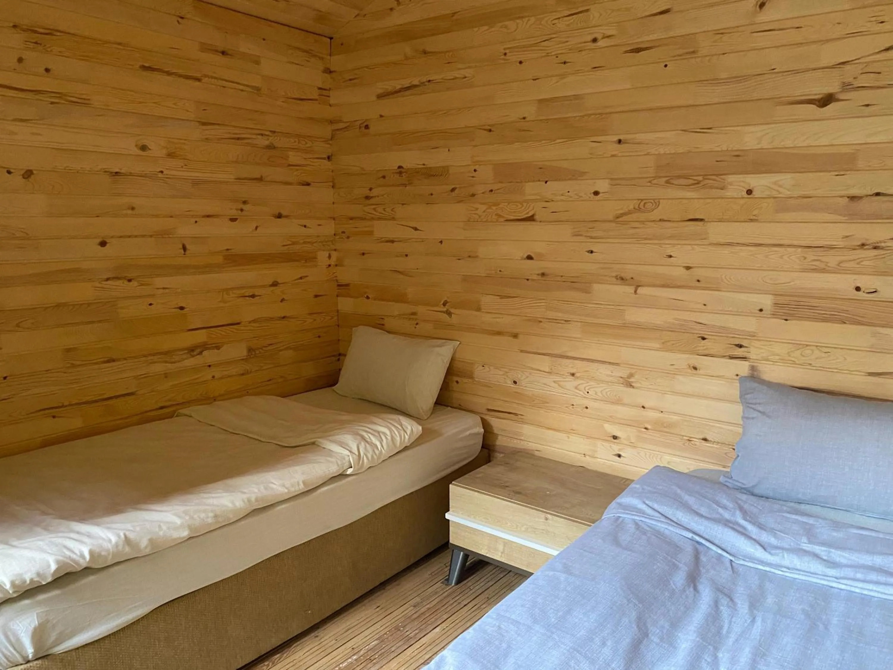Bed in Philosophy Hotel