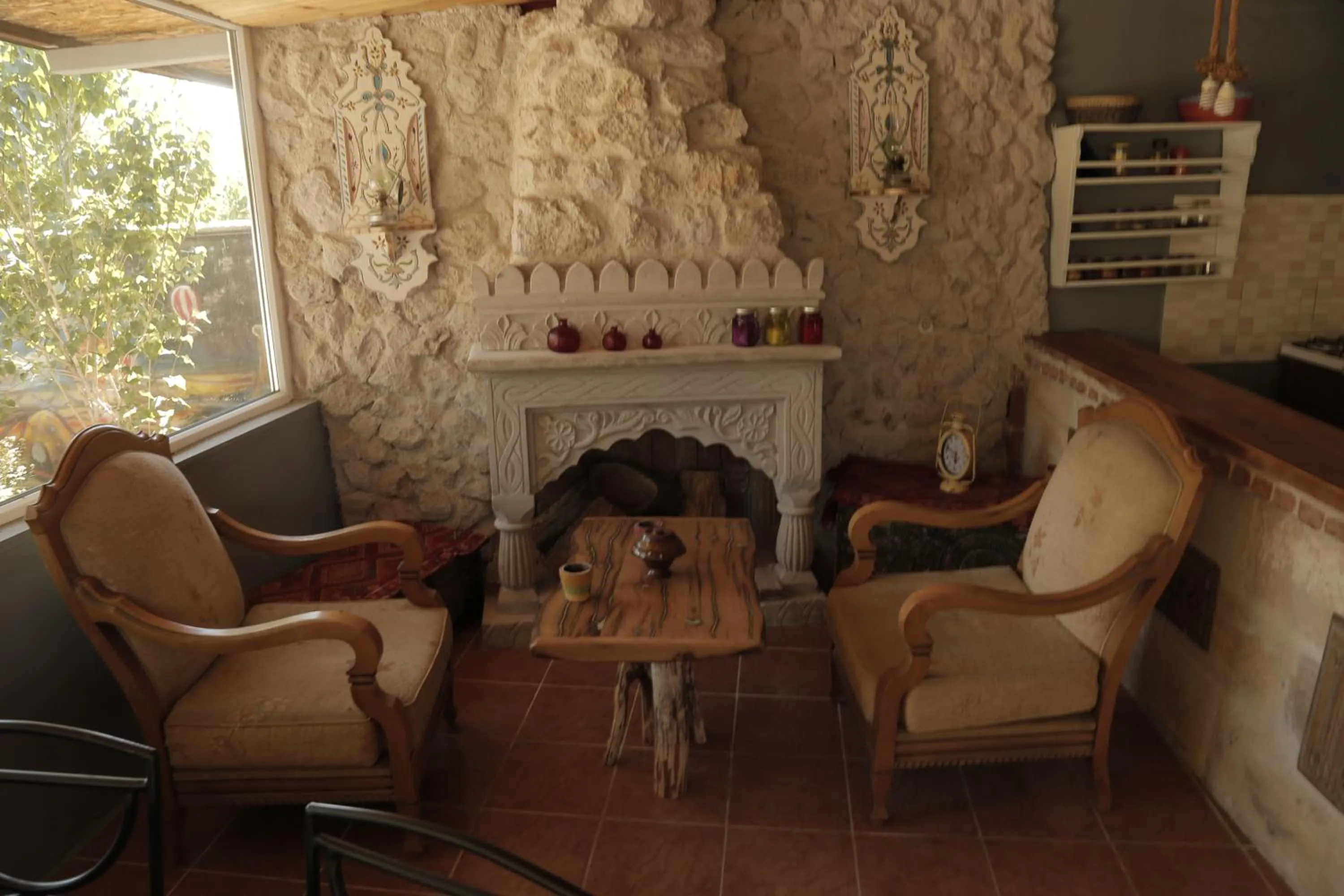 Seating area in Philosophy Hotel