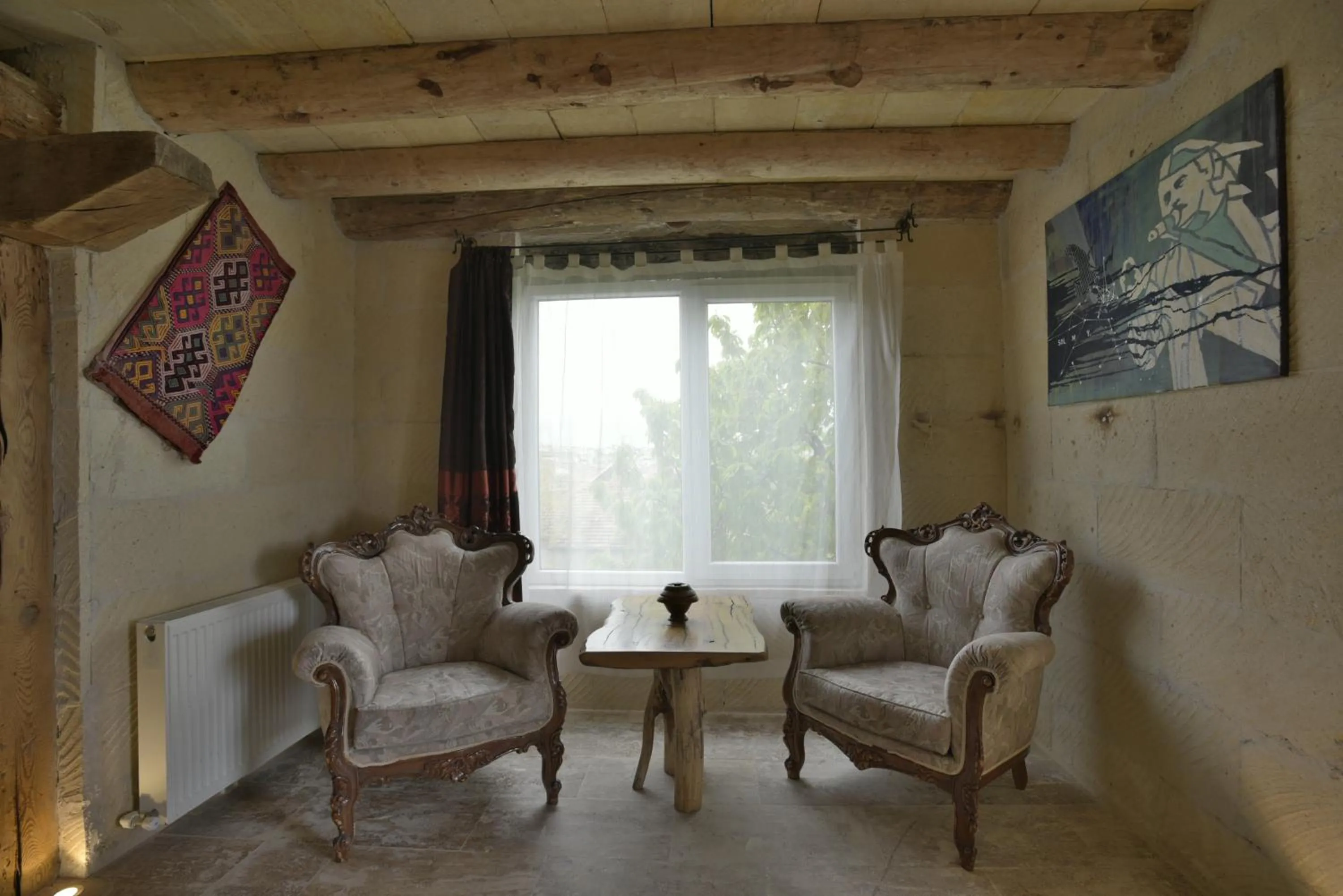 Seating area in Philosophy Hotel