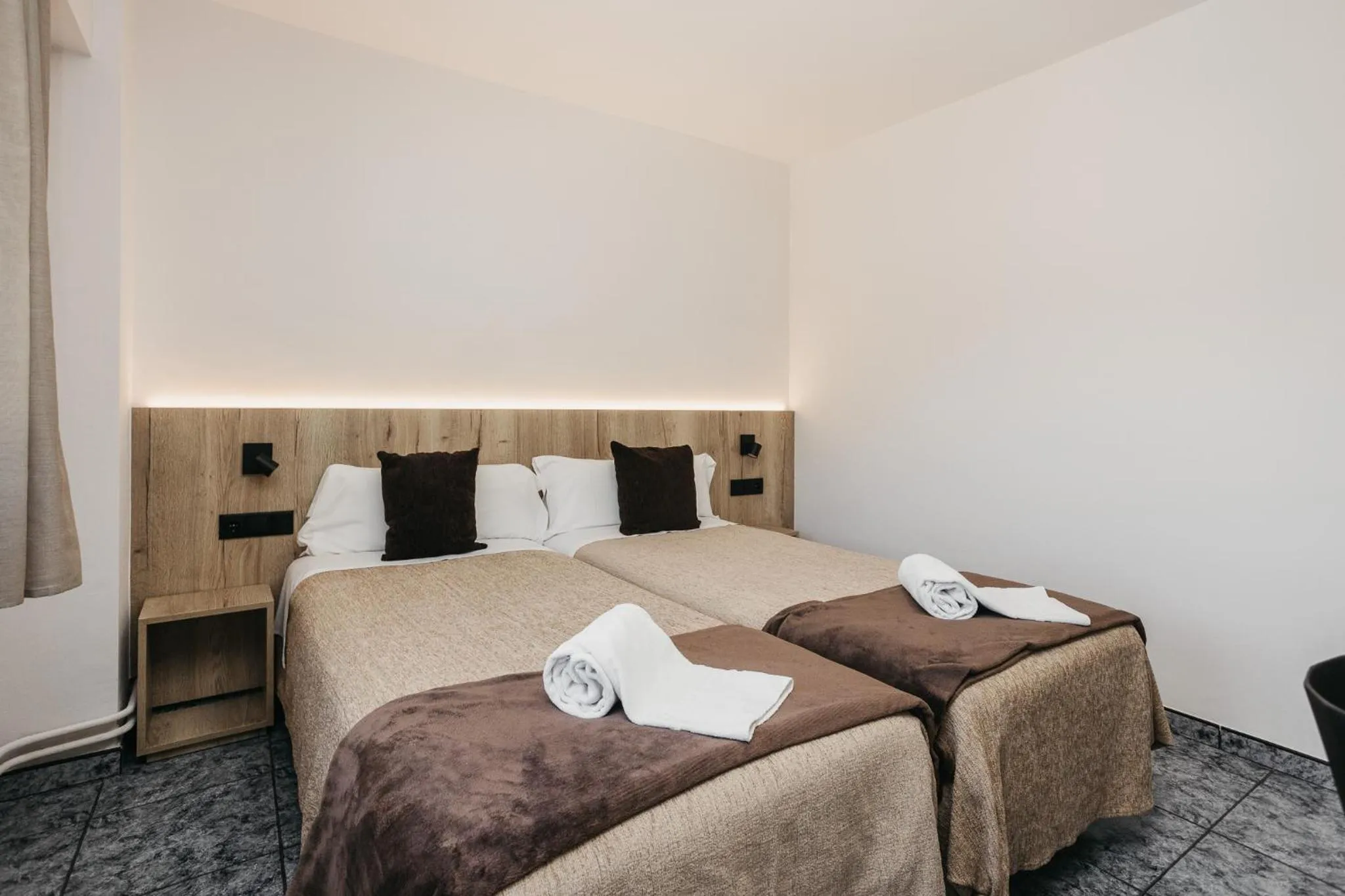 Bed in La Trobada Hotel Sport