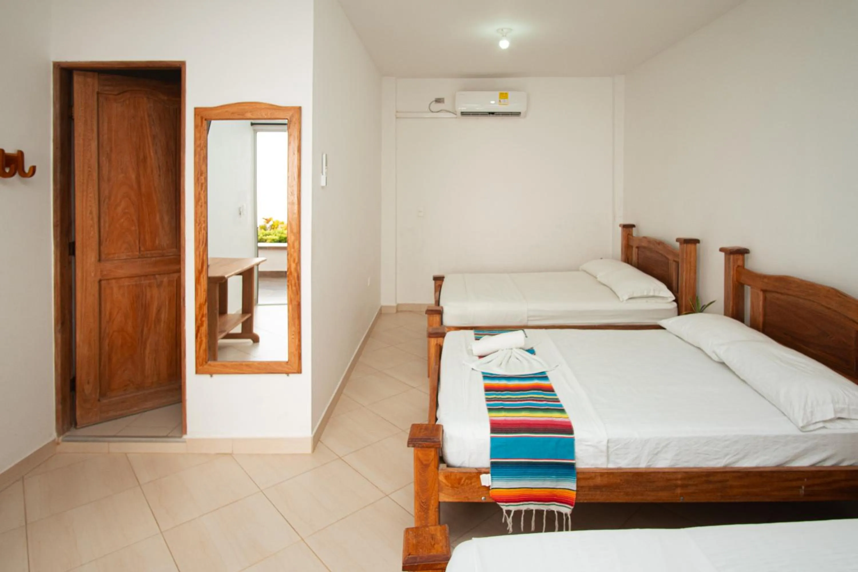 Bed in Hotel Caribe Coveñas