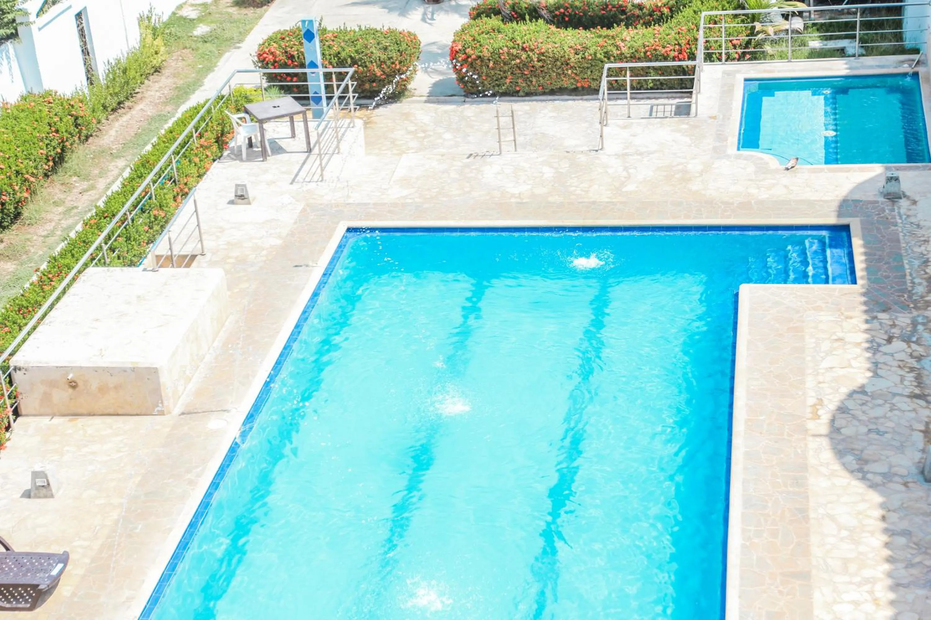 Pool view in Hotel Caribe Coveñas