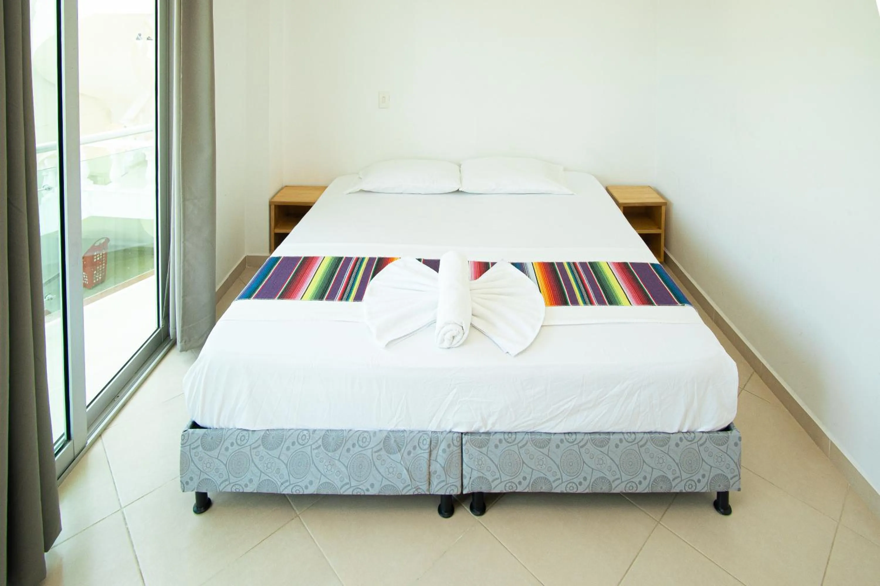 Bed in Hotel Caribe Coveñas