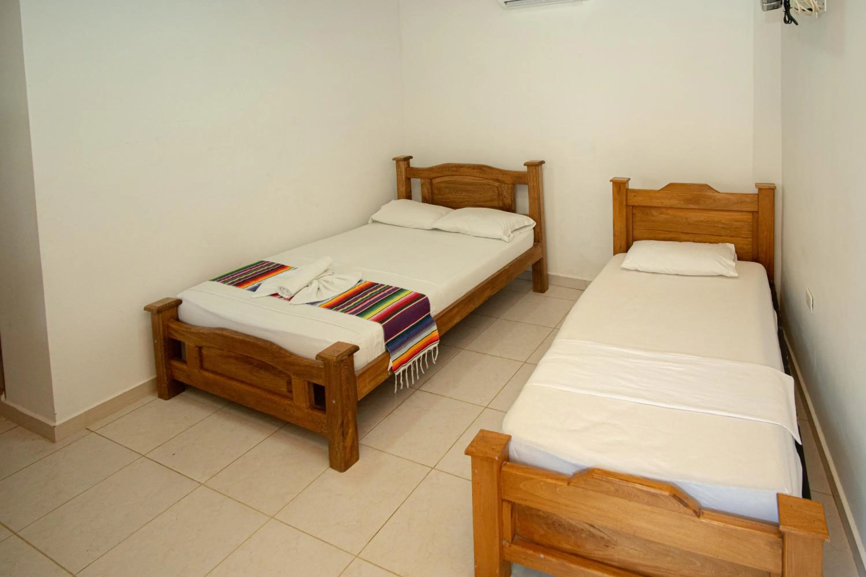 Bed in Hotel Caribe Coveñas