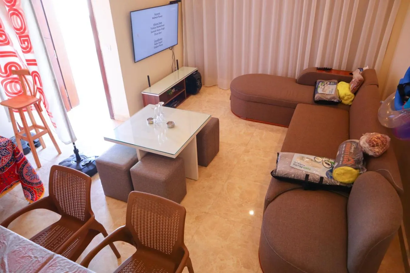 TV and multimedia in Hostgool Beach Chalets Mirage bay resort & aqua park