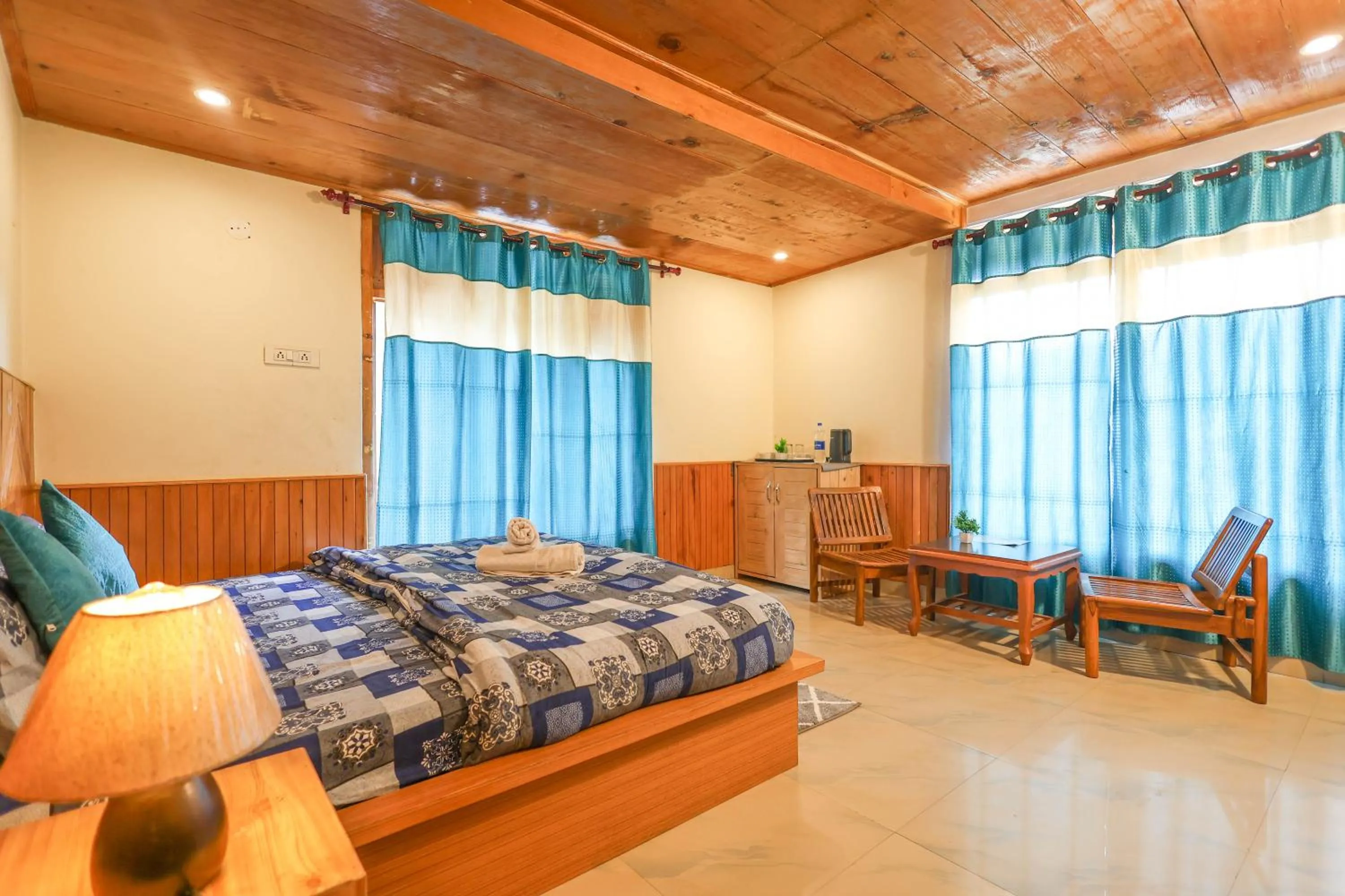 Bed in Moksha Woodhouse