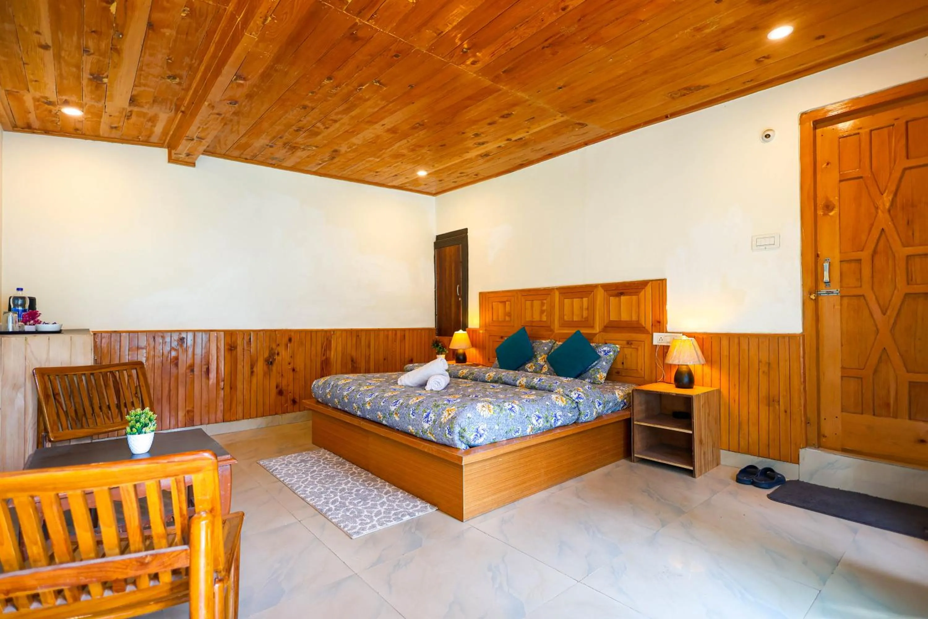 Bed in Moksha Woodhouse