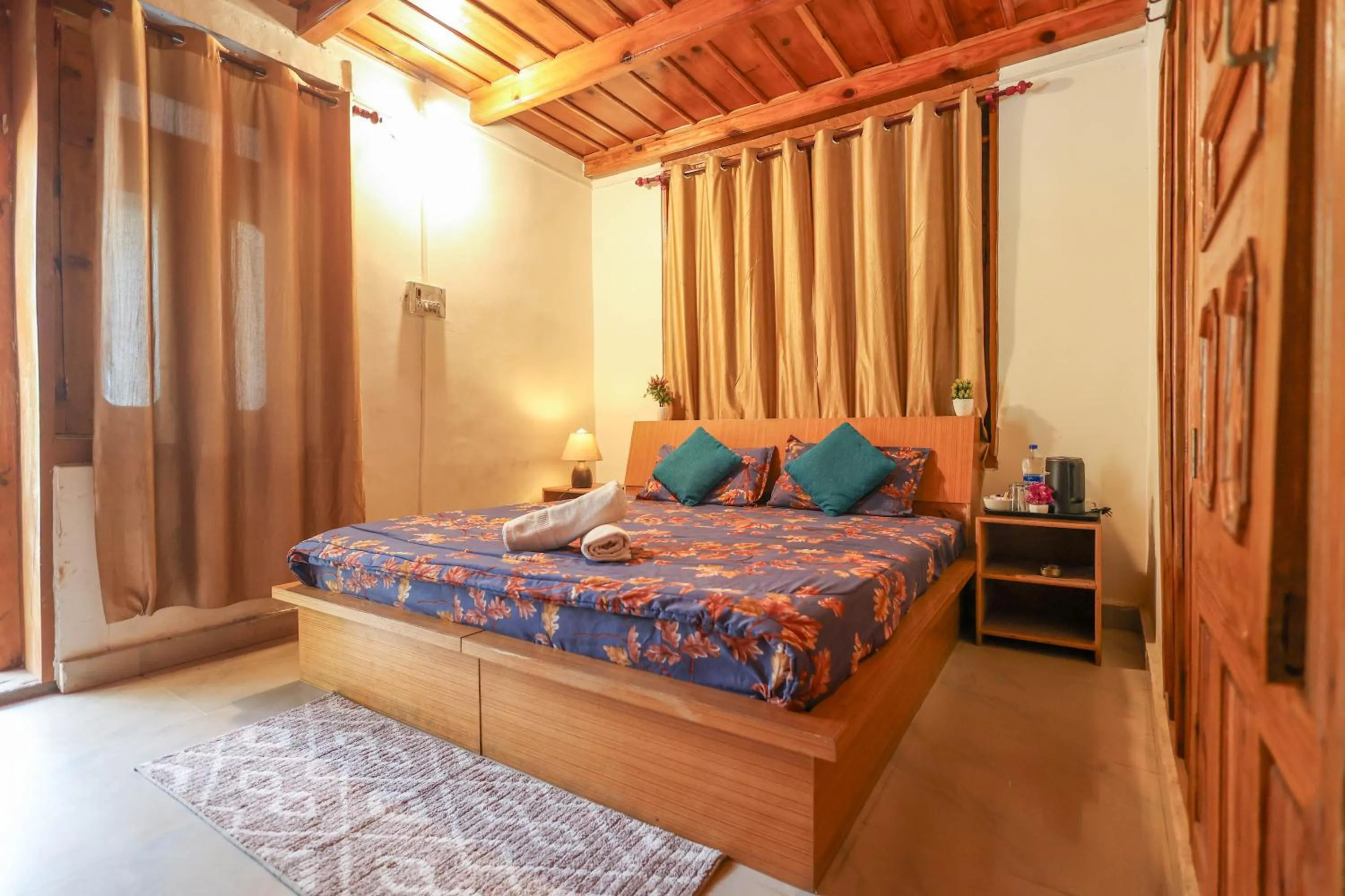 Bed in Moksha Woodhouse