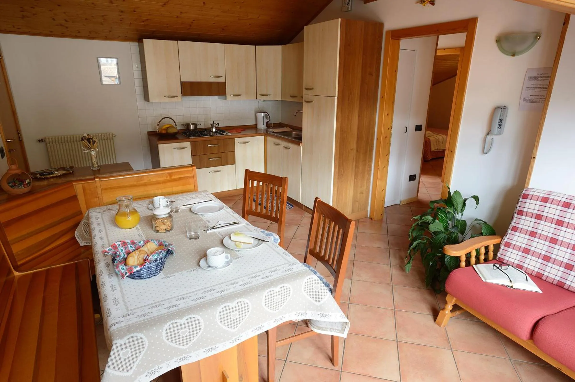 Kitchen or kitchenette in Residence Betulla Molveno