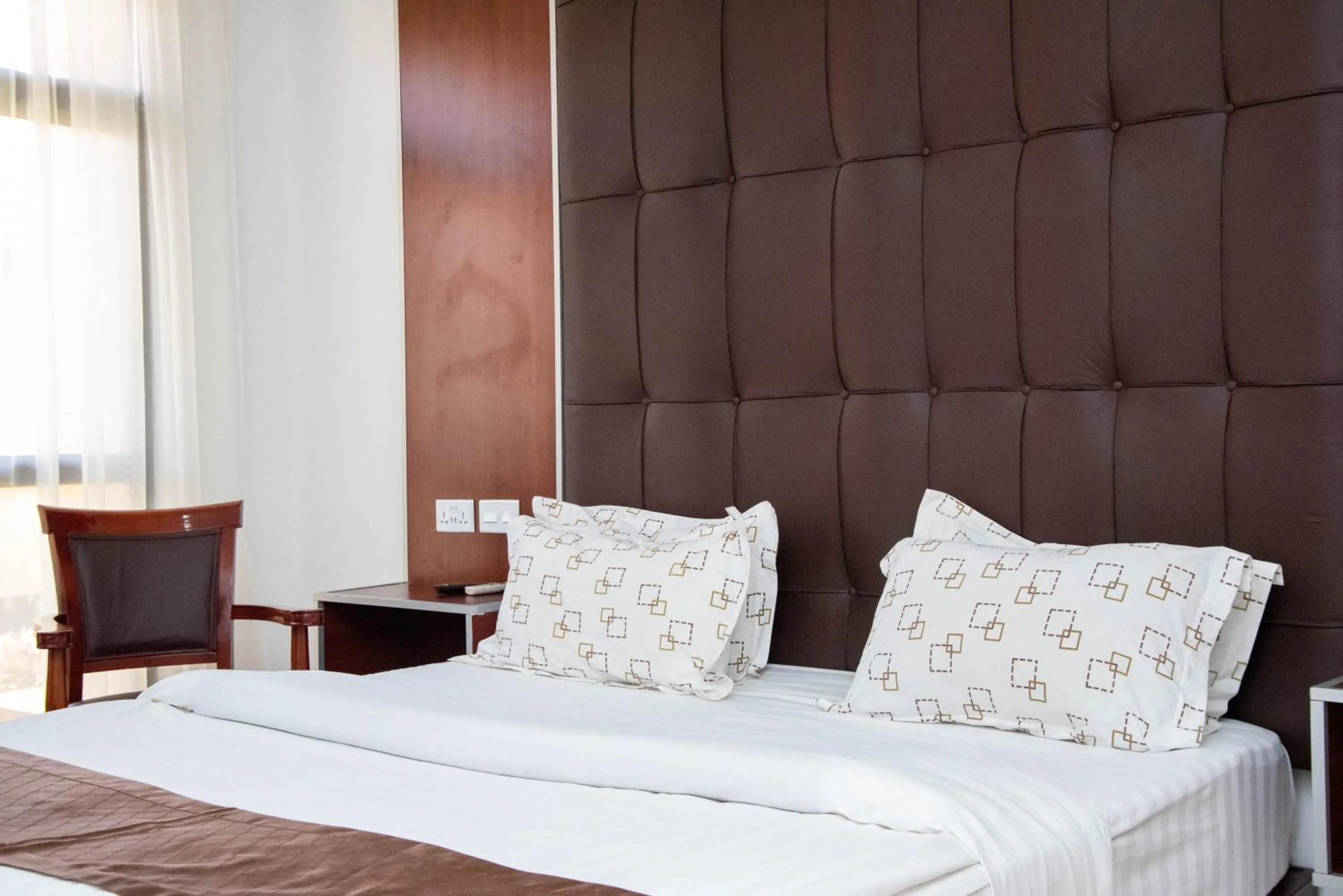 Bed in Mika Hotel Kabulonga