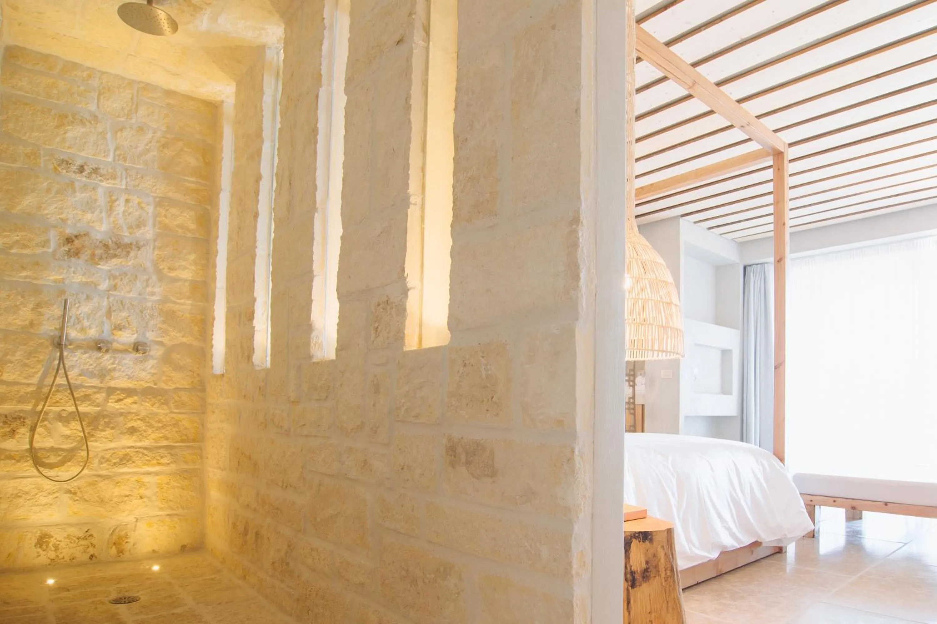 Bathroom, Bed in The Theodore Boutique Hotel- adults only 16 plus