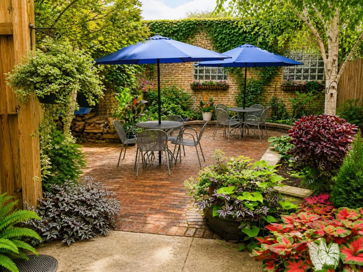 Garden in House 5863- Chicago's Premier Bed and Breakfast