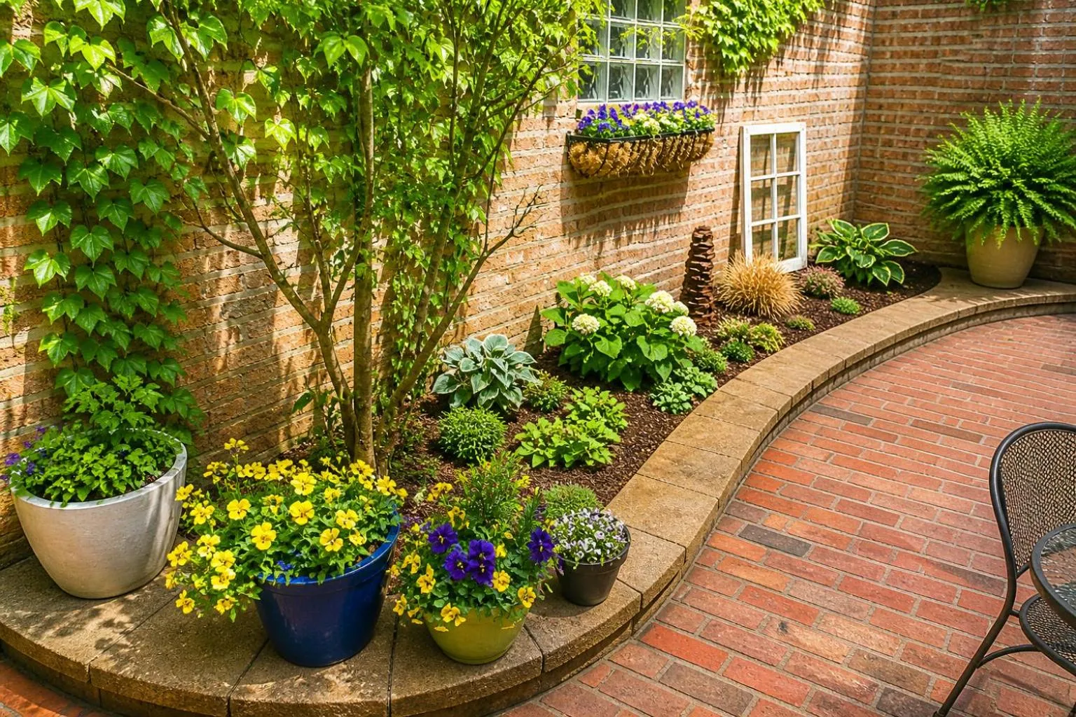 Garden in House 5863- Chicago's Premier Bed and Breakfast