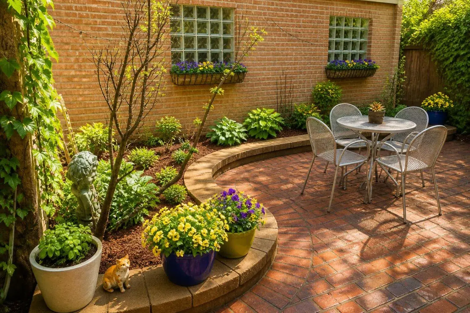 Garden in House 5863- Chicago's Premier Bed and Breakfast Garden in House 5863- Chicago's Premier Bed and Breakfast