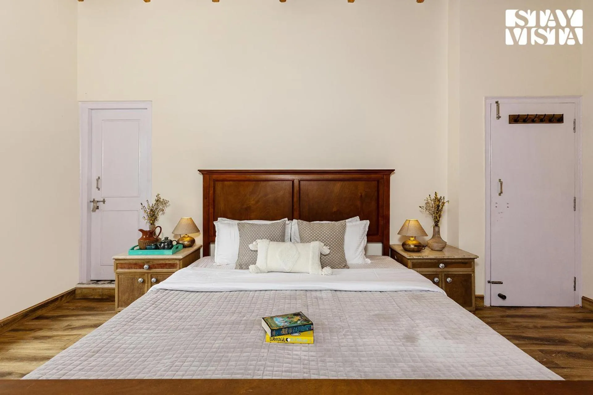 Bedroom, Bed in StayVista at Bird's Crest Valley Villa