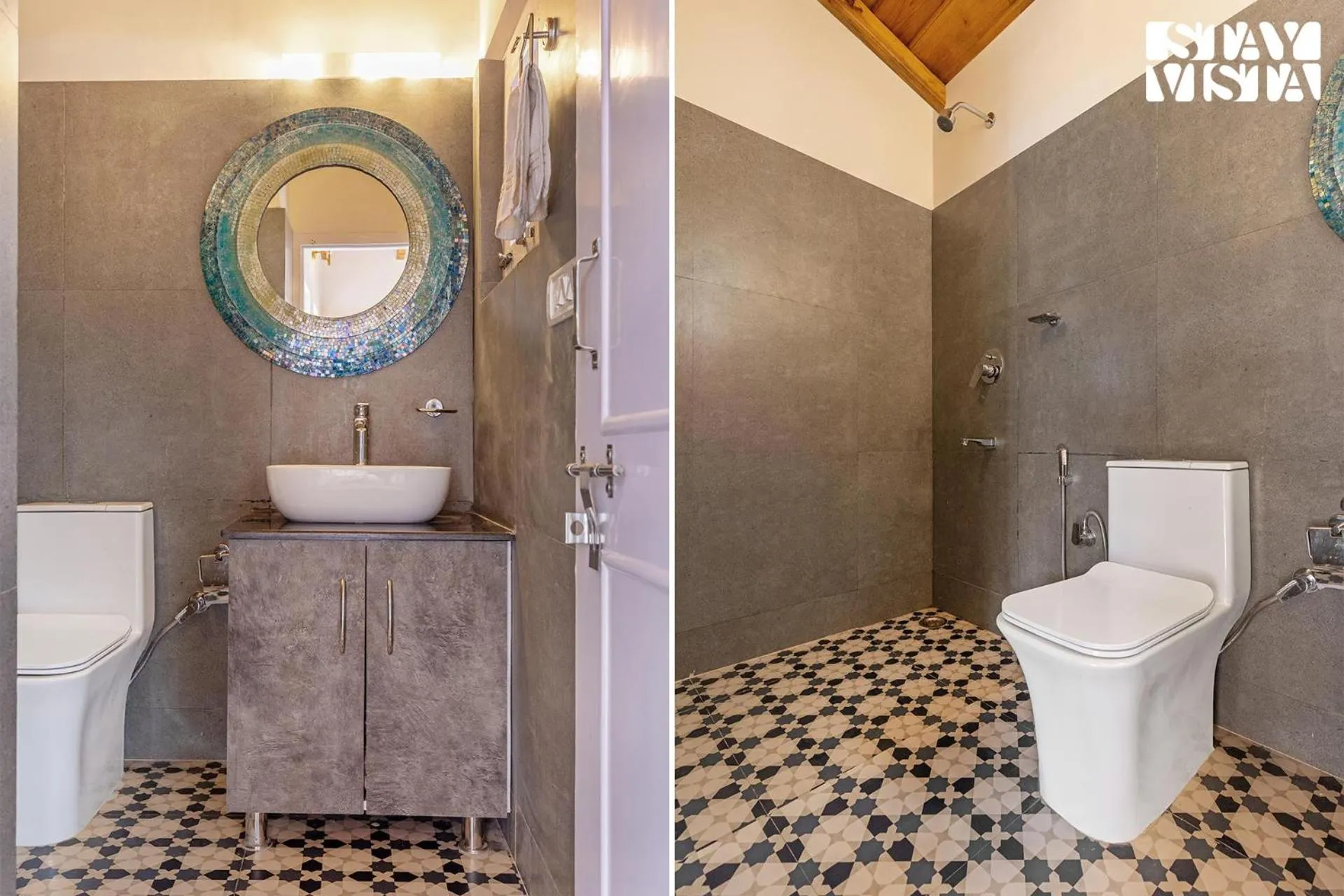 Bathroom in StayVista at Bird's Crest Valley Villa