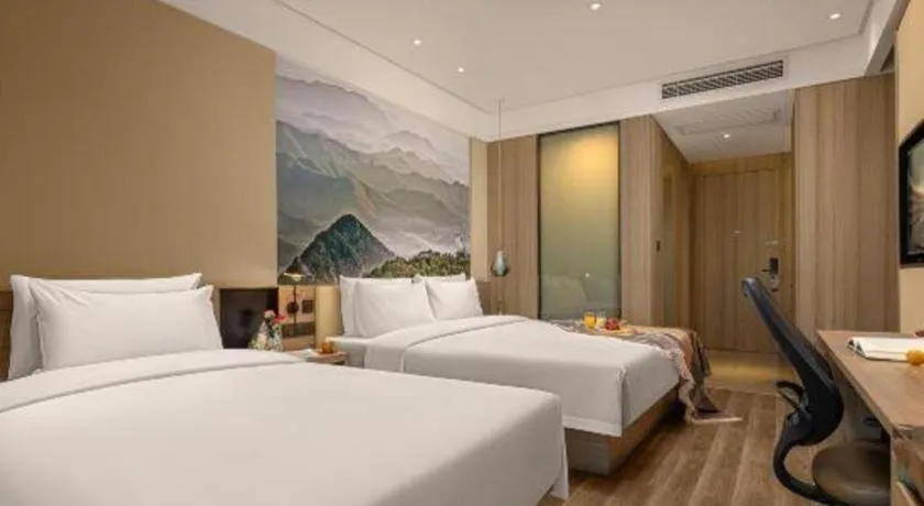 Bed in Atour Hotel Huzhou Changxing Changhai Road