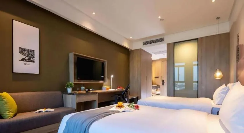 Bed in Atour Hotel Huzhou Changxing Changhai Road