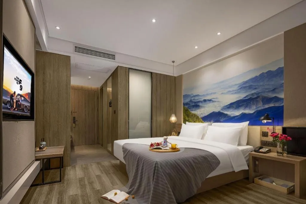 Bed in Atour Hotel Huzhou Changxing Changhai Road