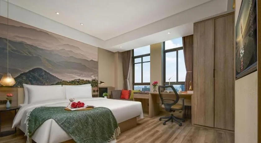 Bed in Atour Hotel Huzhou Changxing Changhai Road