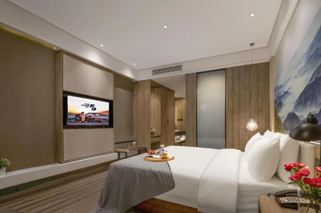 Bed in Atour Hotel Huzhou Changxing Changhai Road
