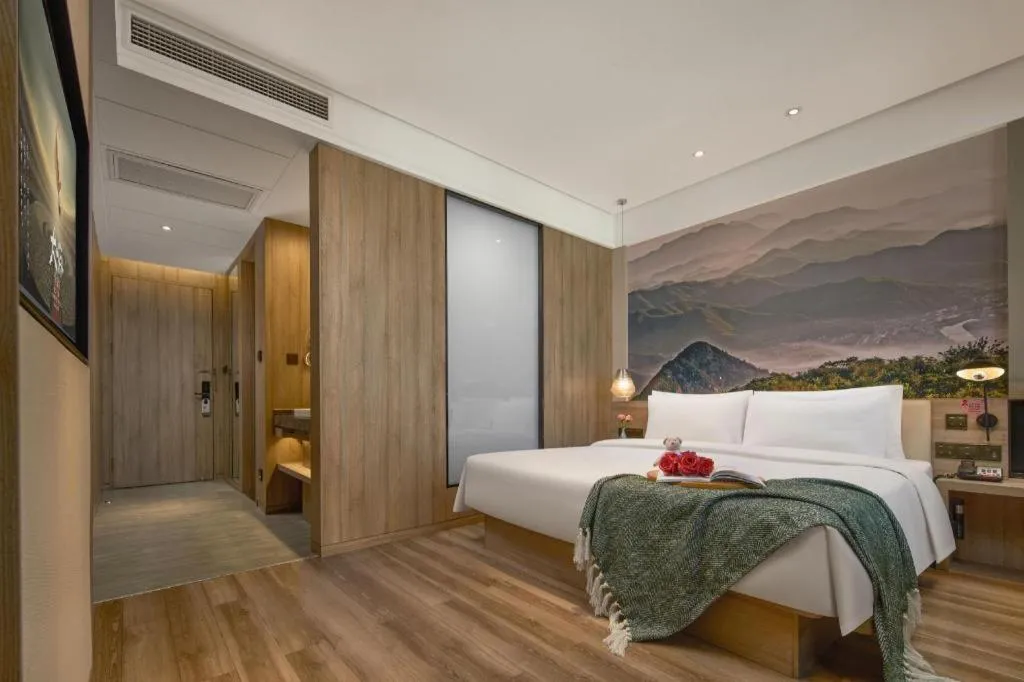 Bed in Atour Hotel Huzhou Changxing Changhai Road