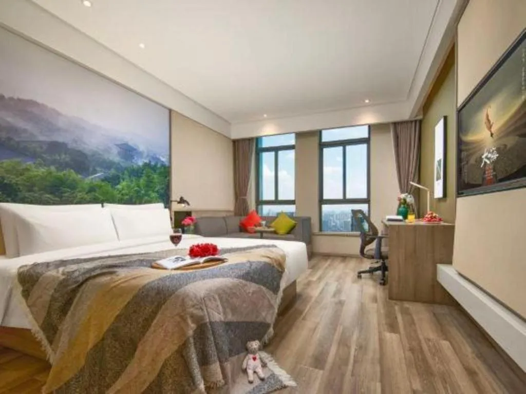 Bed in Atour Hotel Huzhou Changxing Changhai Road