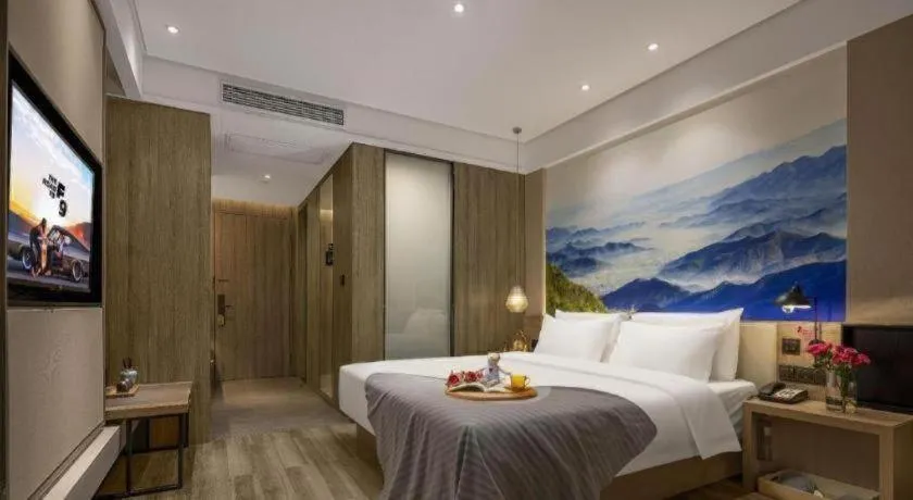 Bed in Atour Hotel Huzhou Changxing Changhai Road