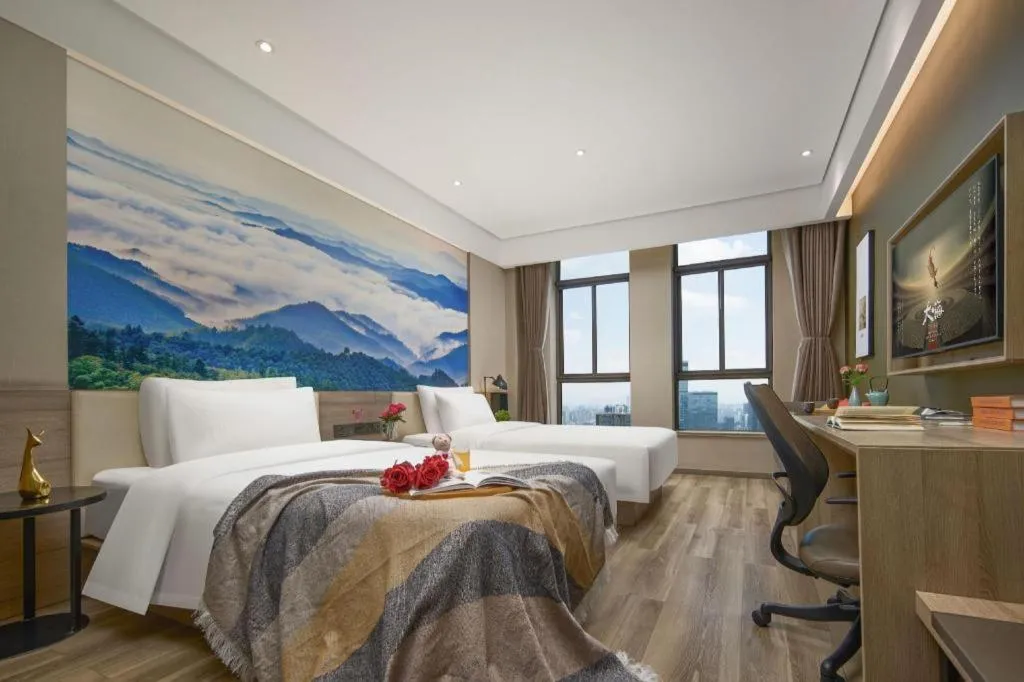 Bed in Atour Hotel Huzhou Changxing Changhai Road