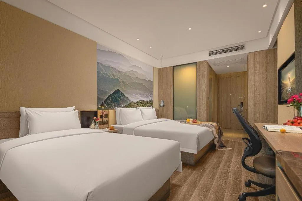 Bed in Atour Hotel Huzhou Changxing Changhai Road
