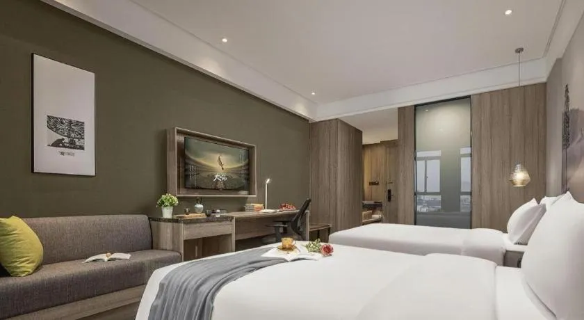 Bed in Atour Hotel Huzhou Changxing Changhai Road