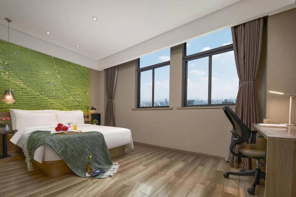 Bed in Atour Hotel Huzhou Changxing Changhai Road