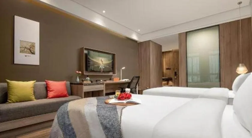 Bed in Atour Hotel Huzhou Changxing Changhai Road