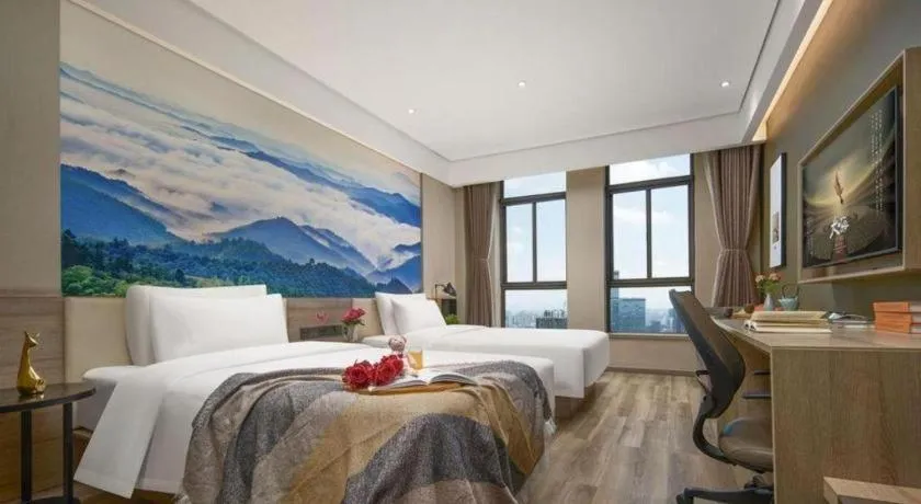 Bed in Atour Hotel Huzhou Changxing Changhai Road