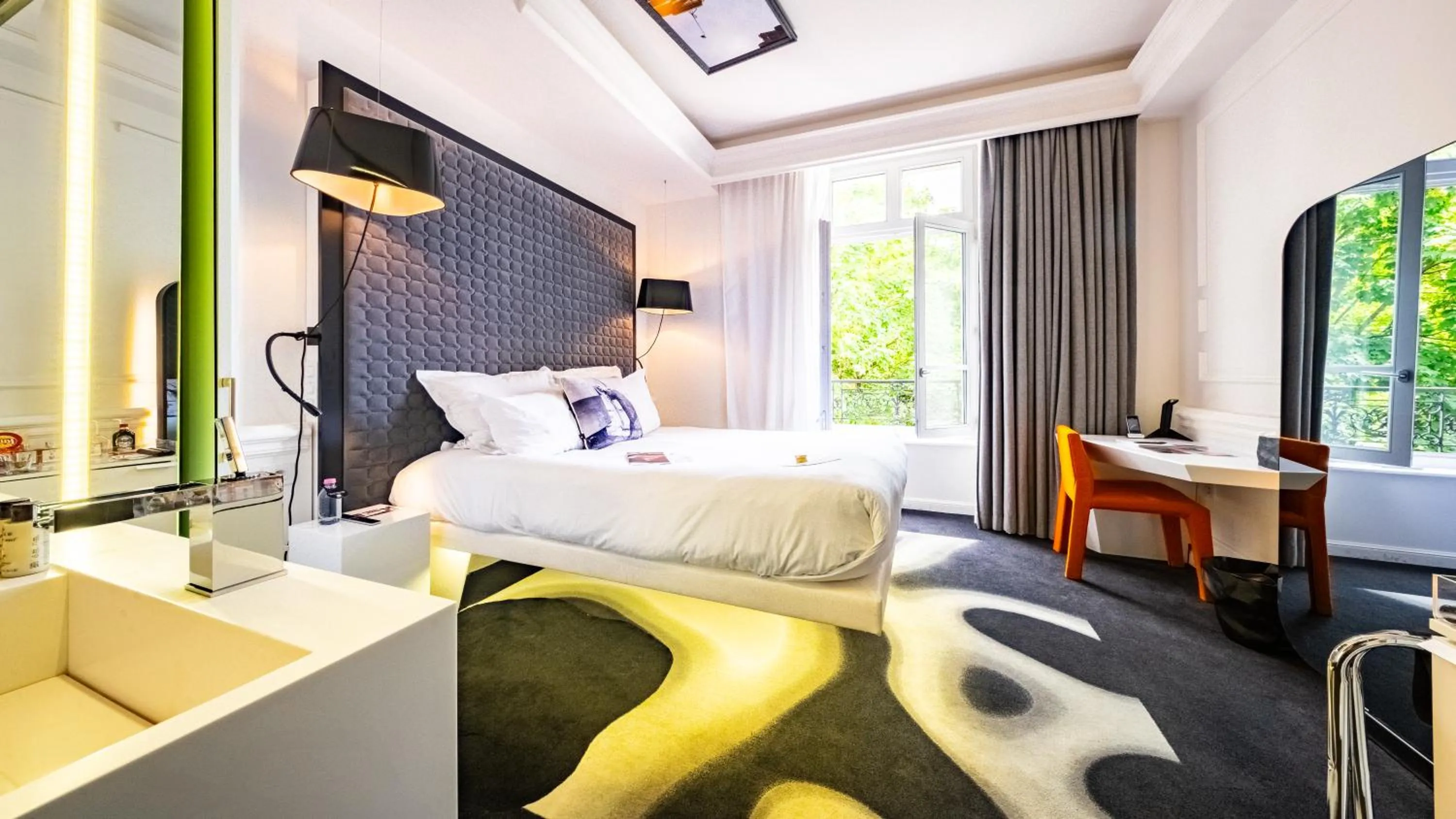 Bed in Vertigo Hotel, By Marriott, a Member of Design Hotels
