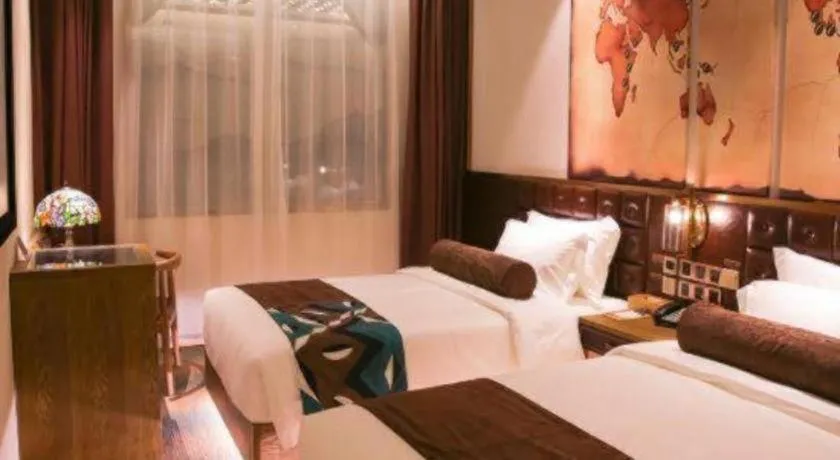 Bed in James Joyce Coffetel Shijiazhuang Wanda Plaza Tangu Metro Station