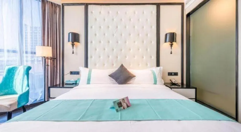 Bed in Xana Hotelle Nanchang Tengwang Pavilion Qingshan Road Metro Station