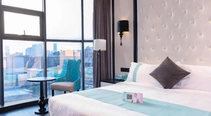 Bed in Xana Hotelle Nanchang Tengwang Pavilion Qingshan Road Metro Station