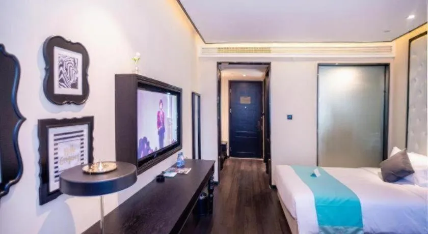 Bed in Xana Hotelle Nanchang Tengwang Pavilion Qingshan Road Metro Station