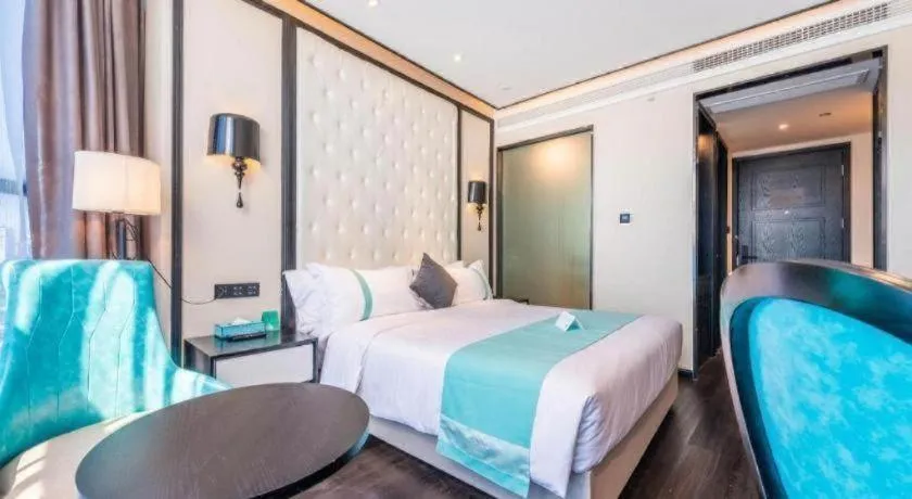 Bed in Xana Hotelle Nanchang Tengwang Pavilion Qingshan Road Metro Station