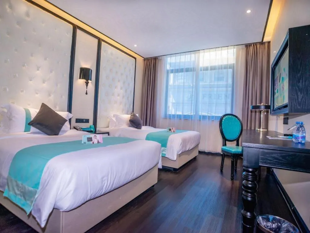 Bed in Xana Hotelle Nanchang Tengwang Pavilion Qingshan Road Metro Station