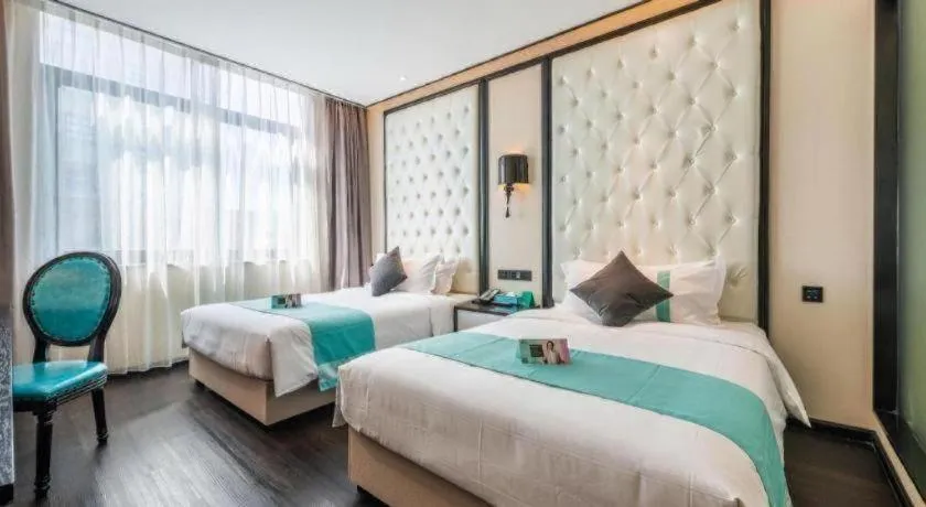 Bed in Xana Hotelle Nanchang Tengwang Pavilion Qingshan Road Metro Station