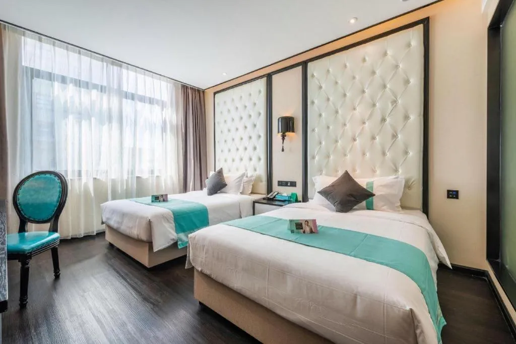 Bed in Xana Hotelle Nanchang Tengwang Pavilion Qingshan Road Metro Station