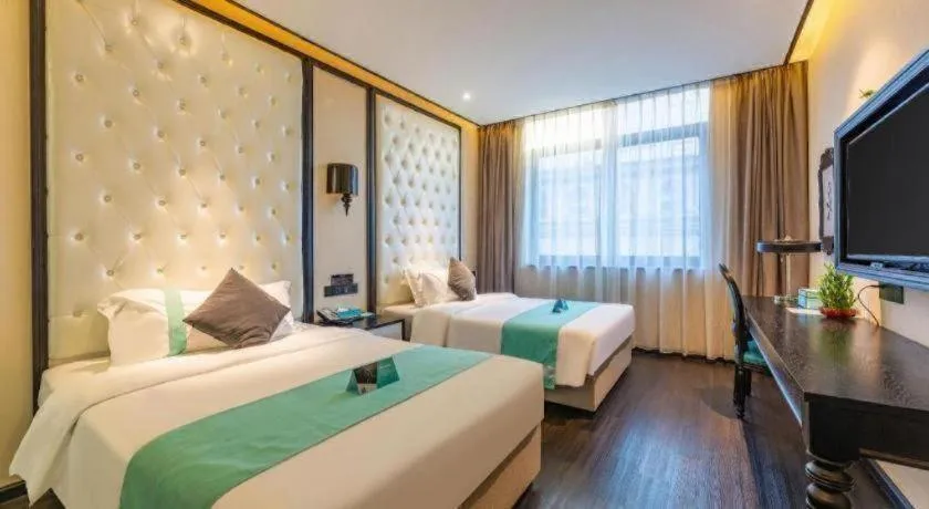 Bed in Xana Hotelle Nanchang Tengwang Pavilion Qingshan Road Metro Station